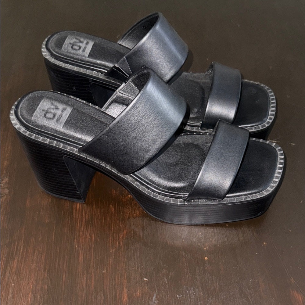 DV by Dolce Vita Black Platform Heels